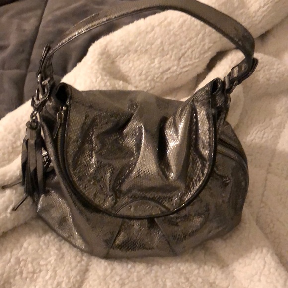 (Gifted) Botkier Metallic Snake Skin Hobo - Picture 2 of 8
